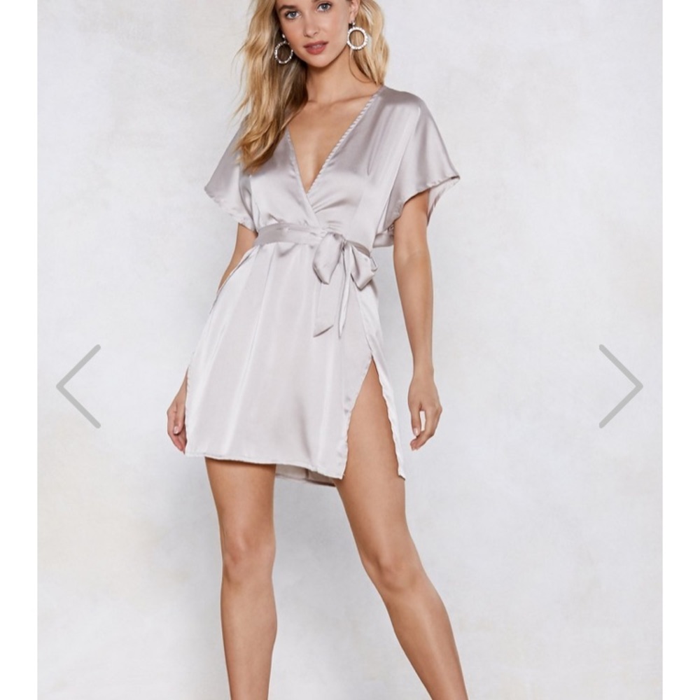 Call In Slick Satin Dress